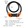 MaseiKar 5-digit Combination Lock Bicycle Lock Cable, Anti-theft Bicycle Chain, 5-digit Security Reset Bicycle Password Combination Lock - 3 of 4