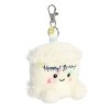 Aurora Mini Happy B'Day Cake Palm Pals Adorable Clip-On White 4" - 2 of 4