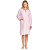 Casual Nights Women's Long Sleeve Zip Up Front Short Fleece Robe - 2 of 4
