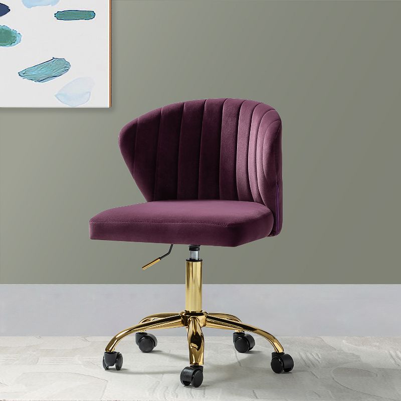 Ilia Task Chair Swivel Office Chair Desk Chair with Tufted Back | Karat Home, 3 of 12