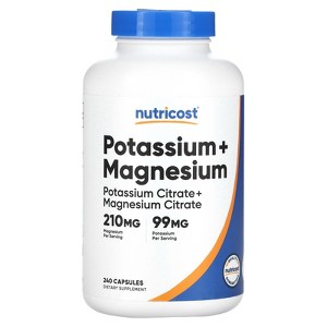 Nutricost Potassium + Magnesium, 240 Capsules - 1 of 2