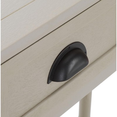 Christa Vintage Grey Wood Console Table with Storage