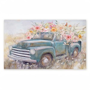 Stupell Industries Country Cargo Roses Printed Outdoor Door Mat, design by Nina Blue, 18"x30" - 1 of 4