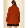 Women's Plus Size Winter Outfits Notched Lapel Double Breasted Overcoats - Agnes Orinda - 4 of 4