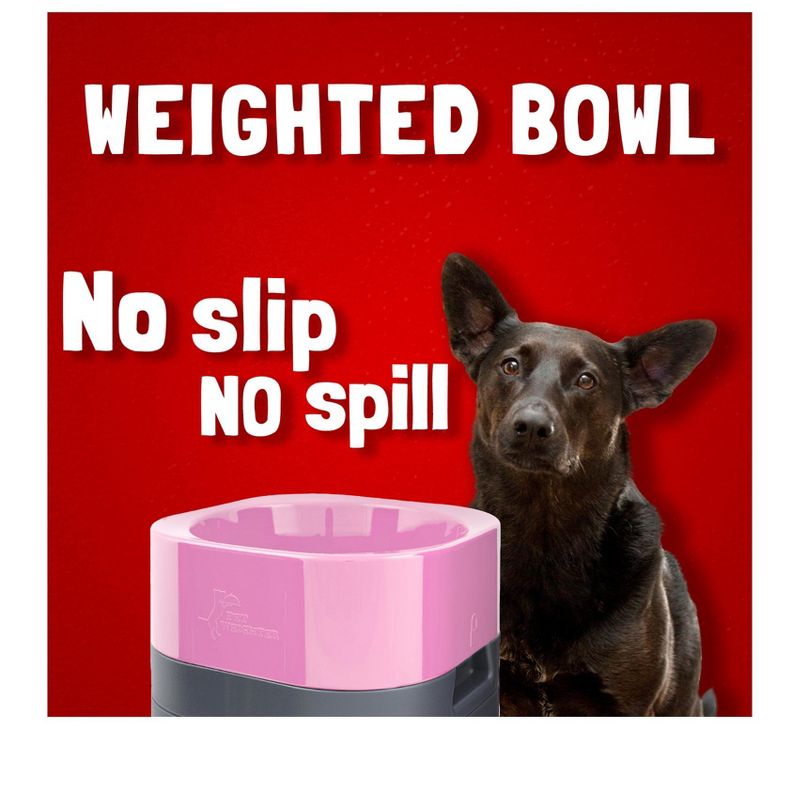 Pet Weighter Elevated Raised Weighted No-Spill Non-Slip Fillable Easy-Clean Water and Food Bowl for Dogs and Cats, 4 of 8