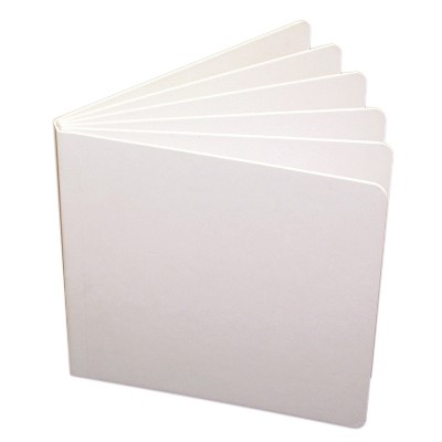 White Hard Bound Blank Sketching Notebooks, 5" x 5", Pack of 6