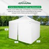Caravan Canopy V-Series 10 x 10' 2 Straight Leg Sidewall Kit & M-Series Pro 2 10 x 10 Foot Shade Tent with Roller Bag & Set of 4 6-Pound Weight Plates - 3 of 4
