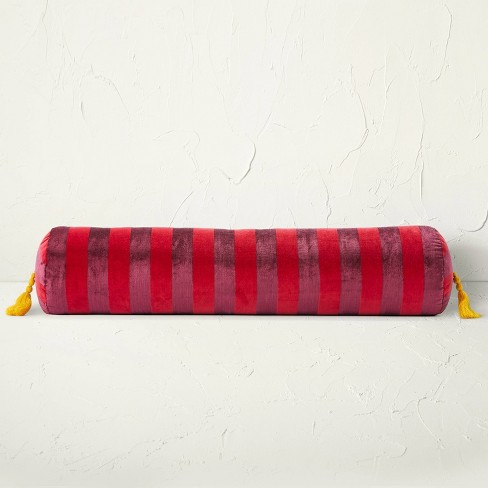 Velvet bolster outlet cushion