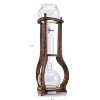 Nispira Iced Coffee Cold Brew Drip Tower Coffee Maker Wooden, 6-8 cup - 3 of 4