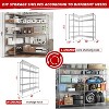 HOMDOX 5-Tier Heavy Duty Metal Storage Rack, 60"W x 14"D x 72"H Adjustable Wire Metal Shelves for Storage, 1500LBS Free Standing Storage Shelf Units - 2 of 4