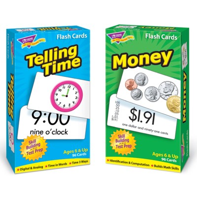 Tendance Time And Money Skill Drill Flash Cards Assortiment : Cible