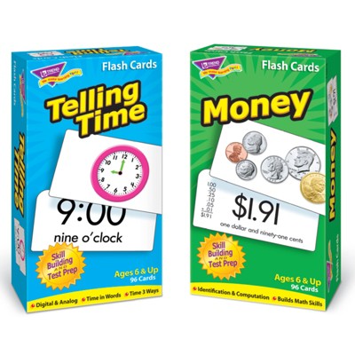TREND Time and Money Skill Drill Flash Cards Assortment
