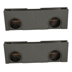 Q Power 2 Hole 2007-2013 GM/Chevy Crew Cab 10" Ported Subwoofer Box (2 Pack) - 1 of 4
