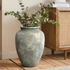 LuxenHome Rustic Gold and Brown Terracotta 15.2-Inch Tall Urn Vase Multicolored - 2 of 4