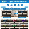 Rattan Dresser for Bedroom, Modern 6 Drawer Double Dresser with LED Lights & Power Outlet, Large Wood Chest of Drawers - 4 of 4