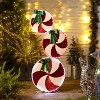 LuxenHome 5.5-Ft Peppermint Candy Christmas Red and White Lights Holiday Decoration, Indoor and Outdoor Multicolored - 2 of 4