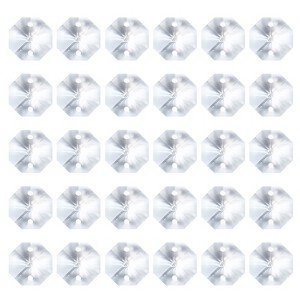 Unique Bargains Crystal Pendants Octagon Beads for DIY Lamp Arts Crafts Decoration 60 Pcs - 1 of 4