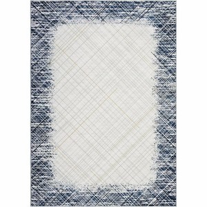 Coucheta Washable Abstract Area Rug, Stain-Resistant  Non-Slip Low-Pile Ultra Soft Foldable Mat for Living room, Bedroom - 1 of 4