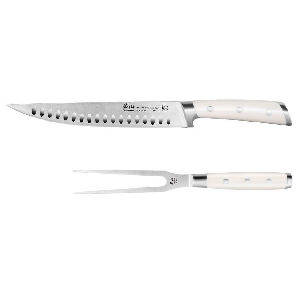 Cangshan Cutlery S1 Series 2pc Carving Set 9 Carving Knife and 6 Carving Fork