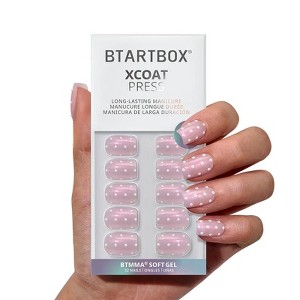 BTArtbox Press-On Nails - Midnight Champagne - Almond/ Coffin - 32ct - 1 of 4