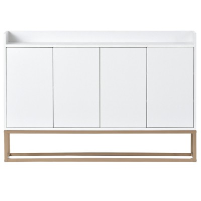 TIRAMISUBEST Modern Sideboard - Invisible Door Push Storage Cabinet