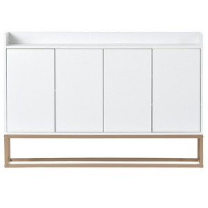 TIRAMISUBEST Modern Sideboard - Invisible Door Push Storage Cabinet - 1 of 4
