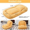 Folding Teddy Lounge Chair with 5 Adjustable Positions for Floor Gaming,Reading or Meditation-Cuddlewood - 4 of 4