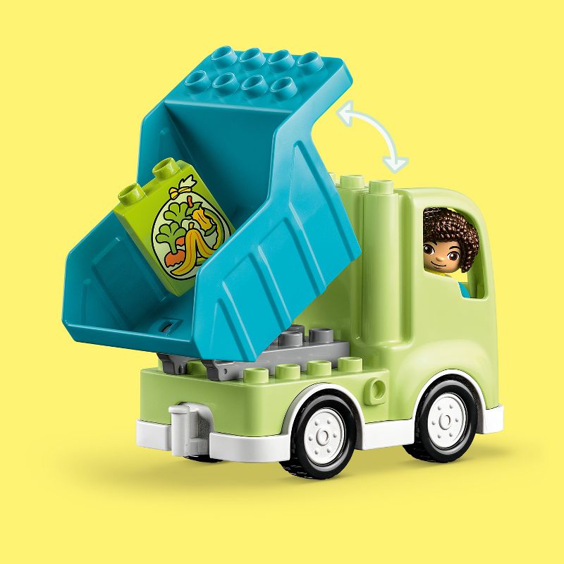 LEGO DUPLO Town Recycling Truck Toddler Building Toy Set 10987, 6 of 9