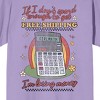 Free Shipping Girl Math Women's Purple Short Sleeve Tee - 2 of 2