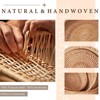 Aoibox Hand Woven Rattan Bread Basket, Natural Wicker Serving Basket for Fruits, Snacks, Vegetables,Kitchen &Dining Counter Organization (Round-Combo) - 3 of 4