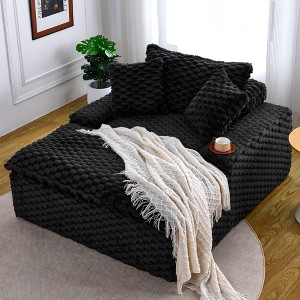 Compact Sofa for Small Spaces with Pillows, Modern Minimalist Sofa for Bedroom or Living, 51 Inch Sofa with Backrest for Versatile Comfort-Koiai - 1 of 4