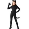 Joyfy Black Cat Halloween Costume Outfits for Girls, Kids Cat Outfit Set with Tail, Child Halloween Bodysuit Costume for Cosplay Dress Up Party - 3 of 4