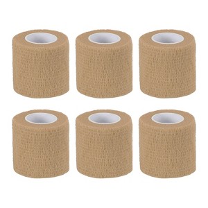 Unique Bargains Self-Adhesive Elastic Breathable Athletic Tapes 6 Rolls - 1 of 4