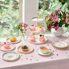 Sparkle and Bash 48 Pack Scallop Disposable Paper Plates 7 Inches - with Foil Accents, 6 Design Assorted - 4 of 4