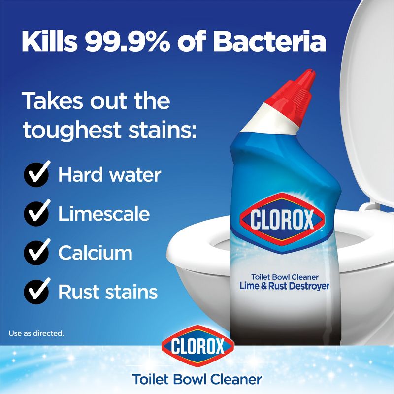 Clorox Tough Stain Toilet Bowl Cleaner - 24 fl oz, 3 of 12