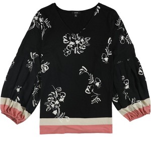 Alfani Womens Bishop Floral Pullover Blouse - 1 of 1