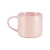 Zak Designs 15 fl oz Stoneware Modern Barbie Mug Pink: Hand Wash, Teen Drinkware, Hot Beverages, 1 Piece, 3.357" Height - image 2 of 4