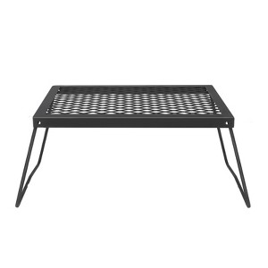 Garvee Heavy Duty Steel Over Fire Campfire Grill with Carrying Bag for Outdoor Open Flame Cooking and BBQ - 1 of 4