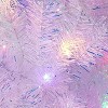 Pre-lit Artificial Christmas Tree with 800 Warm White LED Lights, Snow Flocked Christmas Tree with 1918 Branch Tips & Metal Stand, Pink - 4 of 4