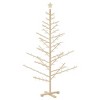 Wooden Christmas Tree with Stand Natural 70.9" Solid pine wood - 2 of 4