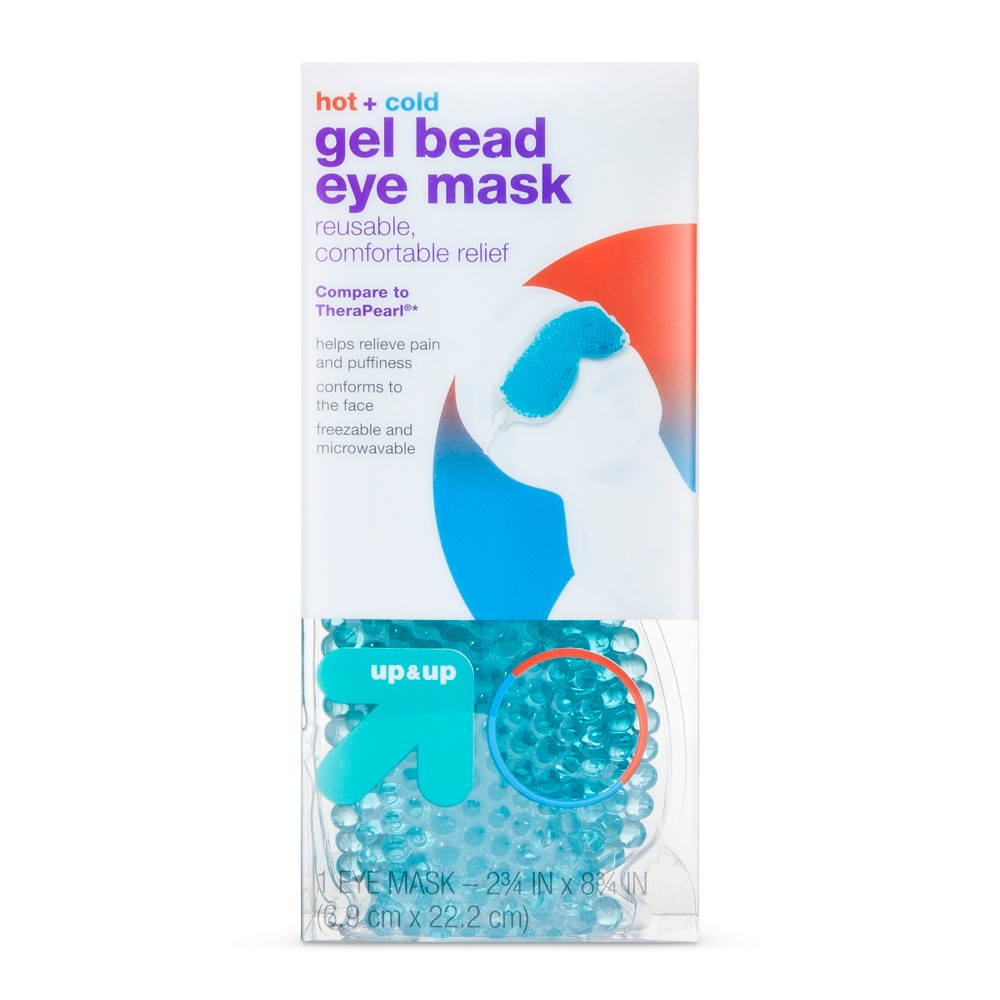Gel bead hot and cold eye mask.