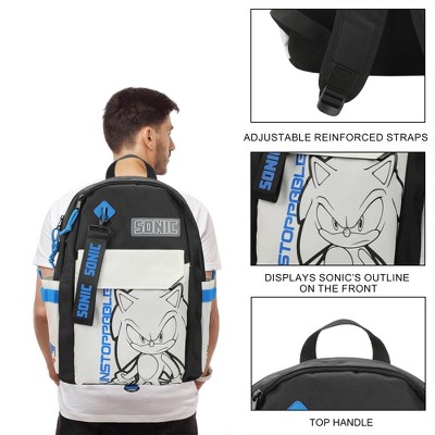 Sonic The Hedgehog Character Art 19" Backpack - image 2