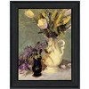 HomeRoots Tulips a Lavender Black Framed Print Wall Art - 4 of 4