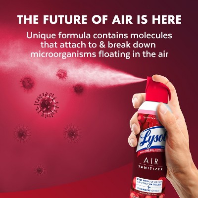 Lysol Aerosol Air Sanitizer - Berry Burst - 10oz: Multipurpose, Multi-Surface