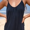 Women's Dark Navy Sleeveless Scoop Neck Jersey Romper - Cupshe - 4 of 4