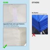 Yescom 10x10Ft Gazebo Top Replacement With Mesh Net 2Tier Fit for Y00610T07NET Outdoor Canopy Cover Patio Yard White - 4 of 4