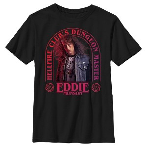 Boy's Stranger Things Hellfire Club Dungeon Master Eddie T-Shirt - 1 of 4