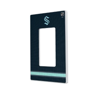 NHL Western Conference Teams Stripe Hidden-Screw Light Switch Plate for Single Rocker - 1 of 4