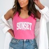 Simply Sage Market Women's Varsity Sunset Chaser Racerback Graphic Tank - 2 of 3