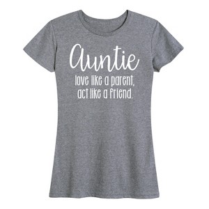 Women's - Instant Message - Auntie Love Like A Parent Short Sleeve Graphic T-Shirt - 1 of 4